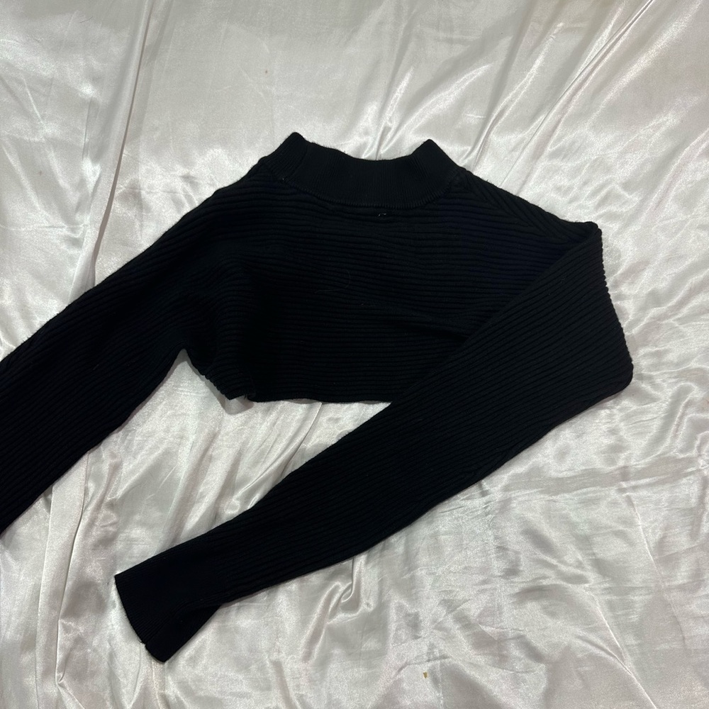 black knit bolero shrug